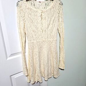 Free People Lace Bell Sleeves Dress Women’s Size M